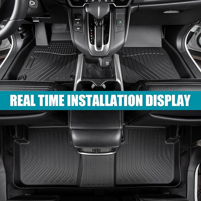 6PCS All Weather Floor Mats for 2024 2025 Tesla Model 3 Highland, 3D TPE Protection Floor Liners Cargo Liner and Cargo Trunk Mats Accessories Front Rear Cargo Mat Full Set (2024 Model 3 Highland)