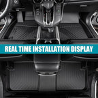 6PCS All Weather Floor Mats for 2024 2025 Tesla Model 3 Highland, 3D TPE Protection Floor Liners Cargo Liner and Cargo Trunk Mats Accessories Front Rear Cargo Mat Full Set (2024 Model 3 Highland)