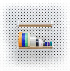 PEGGY Pegboard Organizer 12in Kit for Tapes, Ribbons & More - Efficient Craft Storage 1PK White