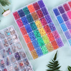 OUTUXED 8 Pack 36 Grids Clear Plastic Storage Boxes with Adjustable Dividers, Beads Storage Containers, Jewelry and DIY Craft