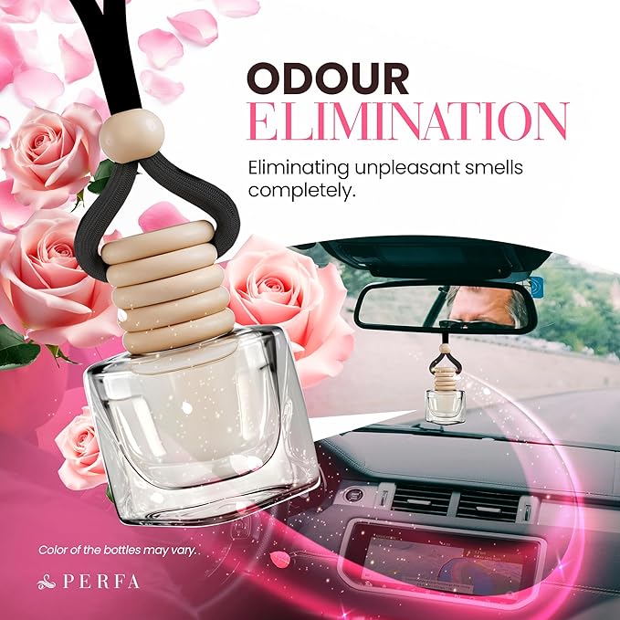 Car Air Fresheners for Women - Floral Fragrance Pack of 2 Long Lasting Car Air Freshener | Odor Eliminator Car Perfume Diffus