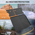LASFIT Cargo Mats for Toyota Corolla Cross 2022-2026(Fit AWD Not Fit FWD), Custom Fit All-Weather TPE Rubber Trunk Mat for Toyota Accessories, Waterproof, Easy to Clean, Black