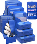 10 Set Packing Cubes for Travel, Gifts for Women Mom,Anti-Tearing Suitcase Organizer for Luggage with Shoe & Hanging Toiletry