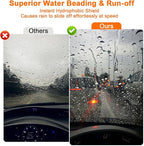Hydrophobic Glass Coating Spray for Car, Quick-Dry Water-Activated Windshield Rain Repellent, Long-Lasting Protection for Aut