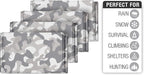 Swiss Safe 4 Pack Mylar Emergency Blankets for Survival - Compact & Insulated for Cold Weather - Designed for NASA, Outdoor, 