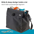 High Road Large TrashStash Hanging Car Trash Can Garbage Bag with Push-Close Lid and Waterproof Bin for Cars, SUVs and Trucks, Holds 4.5 Gallons of Car Trash