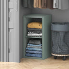 Furinno Cubic Closet Organizers and Storage, 2-Cube Closet Organizer, Open Shelf Closet Storage, Extra Thick Frame for Wardro