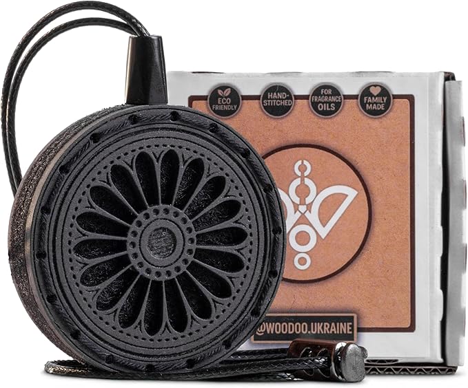 Handmade Wood Car Air Freshener — Best Wheels Design - Unscented Hanging Diffuser — Refillable Essential Oil Diffuser for Car