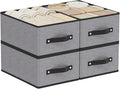Foldable Storage Boxes, Storage Baskets with Handles, Fabric Cube Organizer Bins for Shelves Bedroom Laundry, 13 × 9.1 × 5.5 