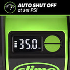 Slime 40086 Tire Inflator, Cordless, Pro Power, Portable Air Compressor Pump, Auto Shut-Off, Lithium Ion Battery and LED Light, Rechargeable, 3 min inflation