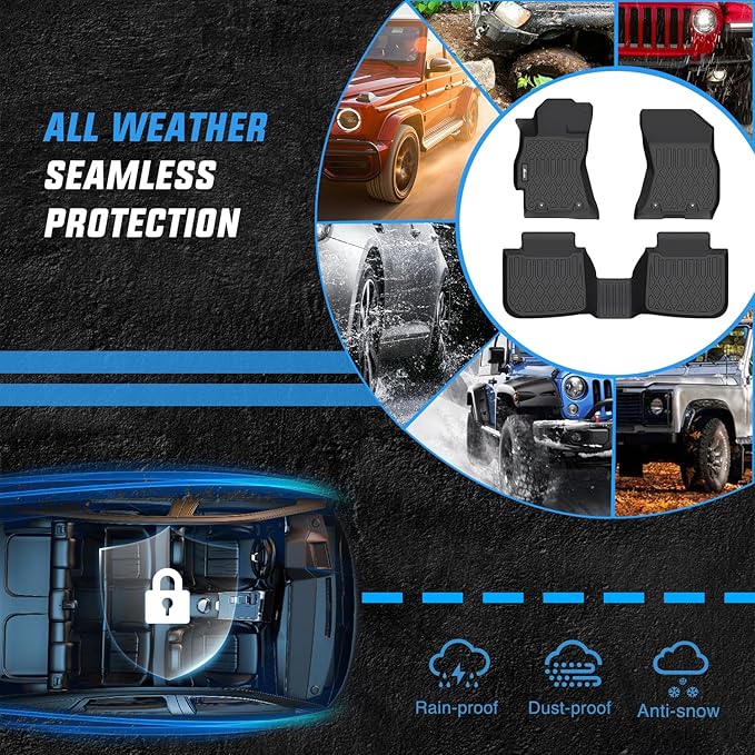 Nilight TPE Floor Mats for Subaru Outback Legacy 2015 2016 2017 2018 2019,All Weather Custom Fit Heavy Duty Floor Liners