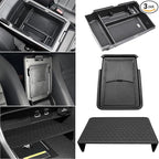 3PCS Center Console Organizer for Honda 2023 2024 2025 2026 CRV Accessories Middle Console Organizer CR-V Interior Armrest Insert Tray Hidden Storage Box Secret Compartment