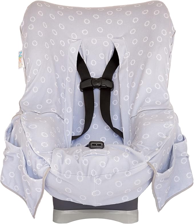 Niko Easy-Wash Children's Car Seat Cover & Liner - Gray Cotton Blend Terry - Fits Most Toddler Car Seats - Universal Fit - Wa