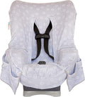 Niko Easy-Wash Children's Car Seat Cover & Liner - Gray Cotton Blend Terry - Fits Most Toddler Car Seats - Universal Fit - Wa