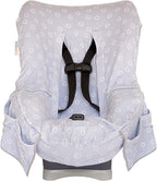 Niko Easy-Wash Children's Car Seat Cover & Liner - Gray Cotton Blend Terry - Fits Most Toddler Car Seats - Universal Fit - Wa