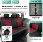 FH Group Automotive Car Seat Covers Rear Set Premium 3D Air Mesh Seat Covers, Airbag Compatible and Split Bench Cover Univers