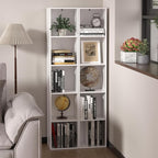 Cube Bookshelf, 5 Cube Storage Organizer, Freestanding 5 Tier Open Display Shelf with Eco-Friendly Melamine Surface for Home 