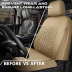 CAR PASS Neoprene Waterproof Seat Covers Full Sets, Wetsuit Car Seat Covers 5 Seats Universal Fit for Vans, Truck, SUV, 3D Ty
