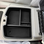 Center Console Organizer Compatible with 2007-2014 Chevy Silverado GMC Sierra Avalanche Tahoe Suburban Yukon Yukon XL Accessories, Floor Mounted Center Console ONLY, Black Trim