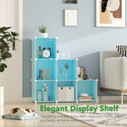 C&AHOME Cube Storage Organizer, 6-Cube Shelves Units, Closet Cabinet, DIY Plastic Modular Book Shelf, Ideal for Bedroom, Livi