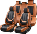 Coverado Car Seat Covers Full Set, Seat Covers for Cars, Black Car Seat Covers Front Seats and Back Car Seat Protector Waterp