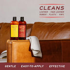 Leather Honey Leather Cleaner: Non-Toxic Leather Care Made in the USA Since 1968. Deep Cleans Leather, Faux & Vinyl - Couches