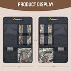 Truck Gun Rack（Set of 2）, Seat Back Gun Rack with Adjustable Straps, 600D Oxford Cloth, Universal Rifle Holder, PVC Coated, Secure Storage Pockets for Hunting Gear, Easy to Install Vehicle Gun Rack