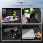 LASFIT Cargo Mat & Backrest Mats for Nissan Kicks 2025-2026 (Not Fit AWD & 2025 Kicks Play), All Weather TPE Custom Fit Easy Clean Durable No-Curling Trunk Mat for Kicks 2025-2026 S/SV/SR Cargo Liner