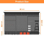 WALMANN 113 PCS Pegboard Wall Organizer Kit with Pegboard Hooks, Bins, Shelves, Pegboard Tools Storage System for Garage, Wor