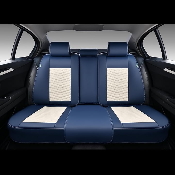 FLORICH Seat Covers for Cars, Seat Covers Full Set 5 Seats, Waterproof Leather Car Seat Covers, Front and Rear Seat Covers, U