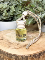 Black Sea Scent Hanging Car Air Freshener – Long Lasting Essential Oil Diffuser for Car, Closet, Bathroom – 2-Pack Natural Sc