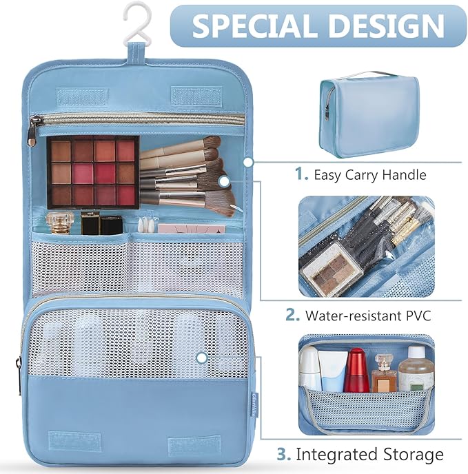 8 Set Packing Cubes for Travel, Gifts for Women Mom,Anti-Tearing Suitcase Organizer for Luggage with Shoe & Hanging Toiletry 