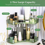 Aveniee Corner Bathroom Counter Organizer, Bathroom Countertop Shelf Makeup Organizer for Vanity Perfume Tray for Corner Stor
