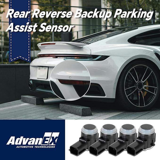 52050134 84078131 4Pcs Reverse Backup Parking Assist Sensor Compatible with Camaro/Equinox/Impala/Silverado Acadia/Sierra/Terrain Enclave CT6/Escalade Replace 23428268 84153946