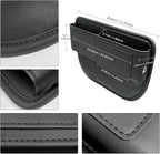 Universal Fit Car Seat Gap Filler Leather Car Storage Organizer Front Seat Auto Accessories for Women Fashion Colored Car Adjustable Storages for Phones Glasses Keys Cards 1 Pack