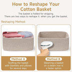 3-Pack Small Storage Baskets for Organizing | Woven Shelf Toy Basket | Rope Baskets for Gifts Empty | Closet Organizer Bins w
