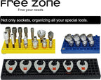 FREE ZONE - 60-Piece 1/4-Inch Drive Socket Holder. Expansion pack for FREE ZONE socket organizer. For all 1/4-Inch Dr. socket