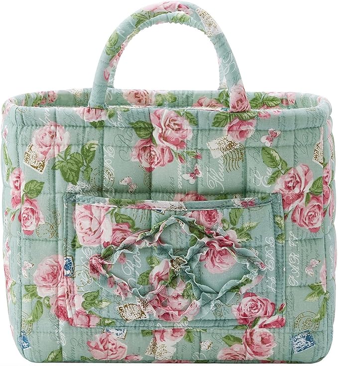 Boho Fabric Storage Basket, Large Capacity Laundry Basket, 12.2'' x 10.23'' x 10.23'' Collapsible Laundry Hamper with Easy Ca