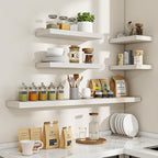 24 Inch Floating Shelves, 24"x9.25"x1.5" Inch Deep Floating Shelves for Wall, Wooden Shelves for Bathroom, Bedroom, Living Ro