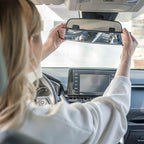 Verivue Universal Panoramic 12-Inch Rear View Mirror, Anti-Glare Wide Angle Car Mirror, Rearview Mirrors Accessory for Baby Rear-Facing, Clear Panoramic Convex Mirrors for cars