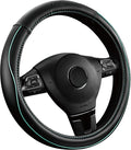 Skechers Memory Foam Steering Wheel Cover,Piping Microfiber Leather Steering Wheel Cover Sporty Universal Fit 14" 1/2-15" Car