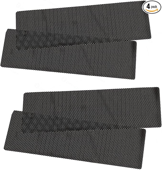 ZONETECH Cling Glare Reducer Sun Shade Side Window Sunshades Car Curtains UV Rays Visor Protection Universal Fit Protects from Sun- for All Year Round Use. Perfect for Road Trips (4 Pack)