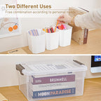 Citylife 17 QT Plastic Storage Bins Clear Storage Box with Lids Multipurpose Stackable Storage Containers for Organizing Tool