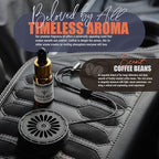 Handmade Wood Car Air Freshener — Best Wheels Designed Refillable Essential Oil Diffuser — Long Lasting Coffee Beans Fragranc