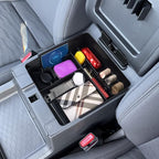 SHAOHAO for 2025 2026 Nissan Frontier Center Console Organizer Tray 2022-2025 2026 Nissan Frontier (S/SV/Pro-X/Pro-4X/SL) Console Tray Frontier 2023 2024 2025 2026 Accessories Armrest Box Organizer