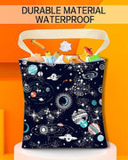 Car Trash Can, Durable Hanging Car Trash Garbage Bag, Cute Automotive Garbage Cans Organizer, Cute Blue Space