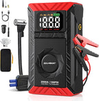 SEAMOUNT 2000A Jump Starter with Air Compressor Combo, Portable Car Battery Booster Pack for 6L Gas / 3L Diesel,