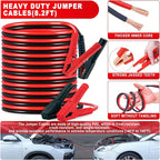Car Roadside Emergency Kit - Car Emergency Kit with Jumper Cables, Tow Rope, Folding Shovel, Safety Hammer, Reflective Warnin