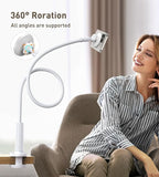 Magnetic Gooseneck Phone Holder Mount for iPhone 17/16/15/14/13/12 - Magnetic Stand Tabletop Clamp 360°Rotation Adjustable for Office/Home Compatible with iPhone 17 16 15 14 13 12 Mini Plus Pro Max