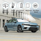 Front Windshield Sun Shade Foldable Car Front Window Sun Shade Windshield Shade Custom Fit for 2022-2025 2026 Honda Civic Block UV Rays Accessories Heat Keep Car Cooler